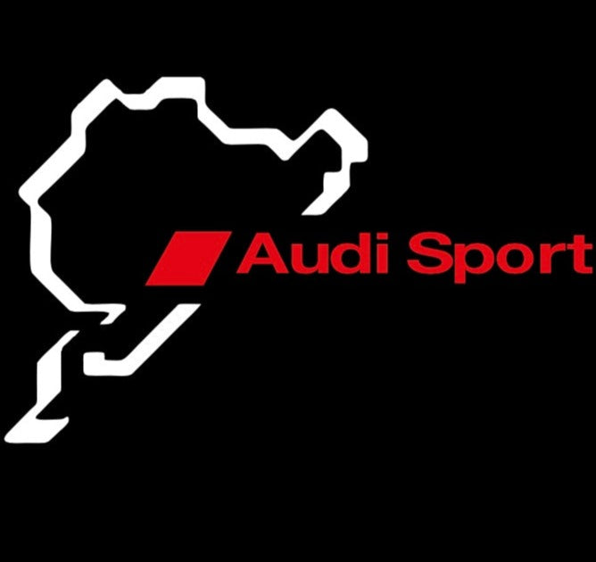 AUDI SPORT LOGO PROJECTOT LIGHTS Nr.31 (Menge 1 = 2 Logofolien /2 Türleuchten） 