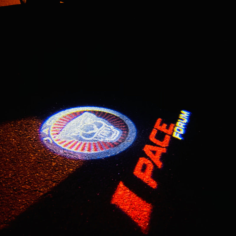 JAGUAR I PACE LOGO PROJECROTR LIGHTS Nr.122 (Menge 1 = 1 Satz/2 Türleuchten)