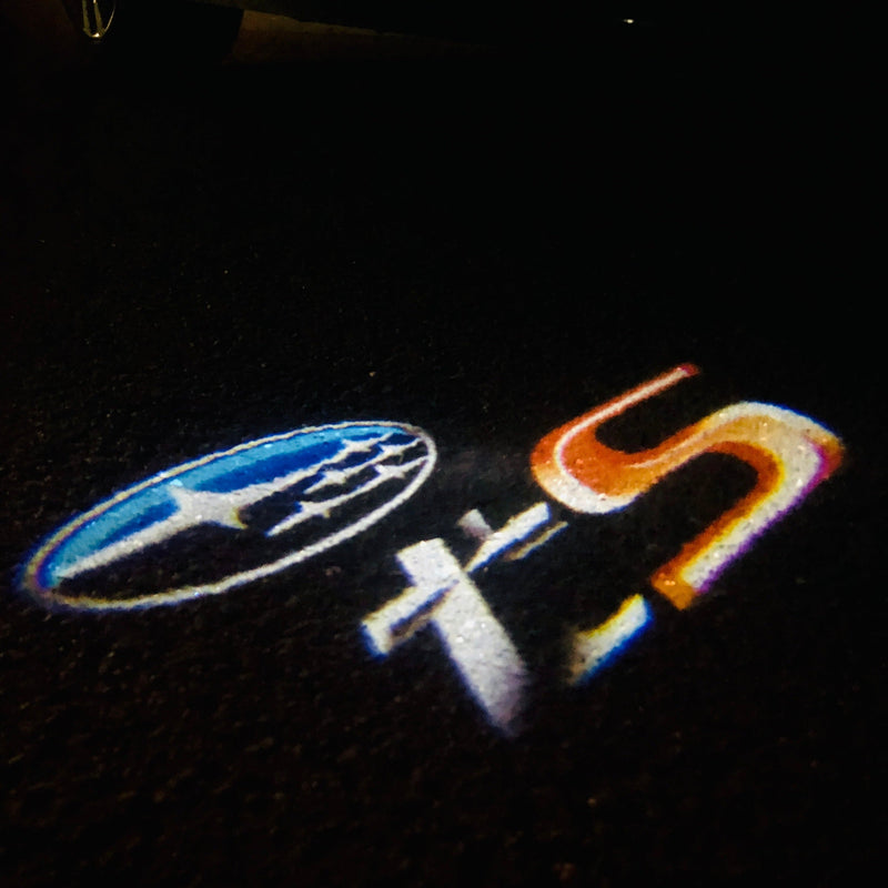 SUBARU TS LOGO PROJECROTR LIGHTS Nr.03 (quantità 1 = 1 set/2 luci porta) 