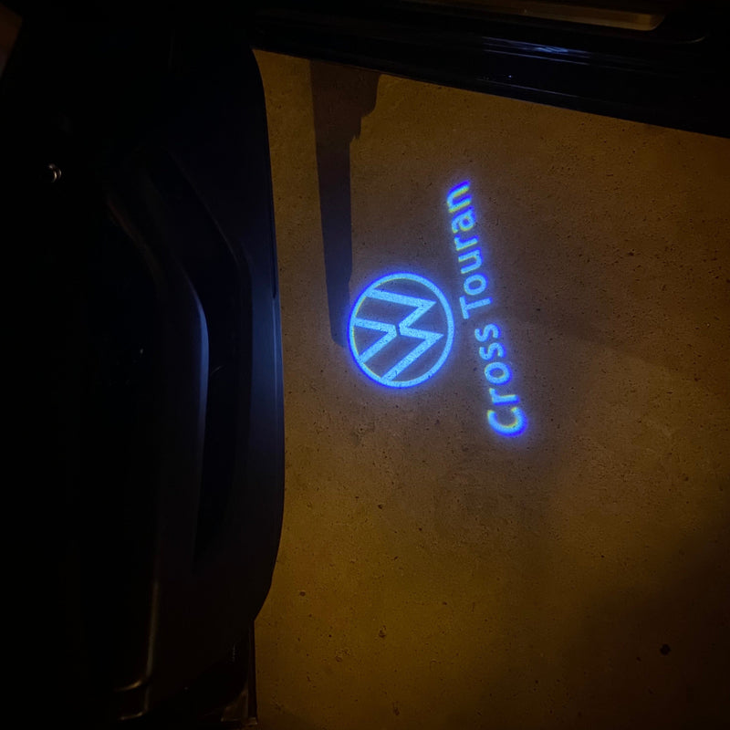 Volkswagen Türleuchten Touran Logo Nr. 2K9 (Menge 1 = 2 Logo-Folien / 2 Türlichter) 