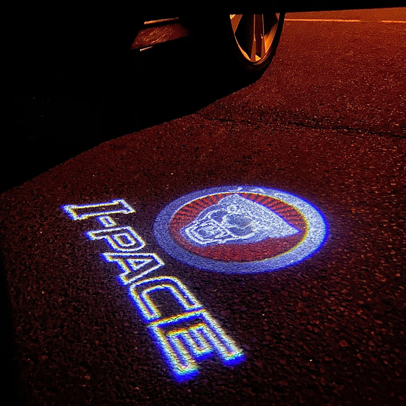 JAGUAR I PACE LOGO PROJECROTR LIGHTS Nr.127 (quantità 1 = 1 set/2 luci porta