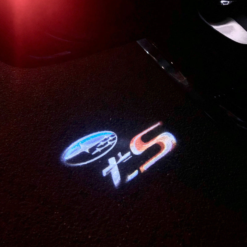 SUBARU TS LOGO PROJECROTR LIGHTS Nr.03 (Menge 1 = 1 Satz/2 Türleuchten) 