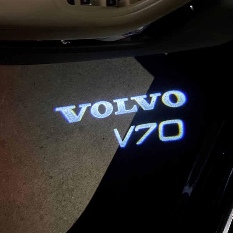 Volvo V 70 LOGO PROJECROTR LIGHTS Nr.03 (quantità 1 = 2 pellicole logo / 2 luci porta) 