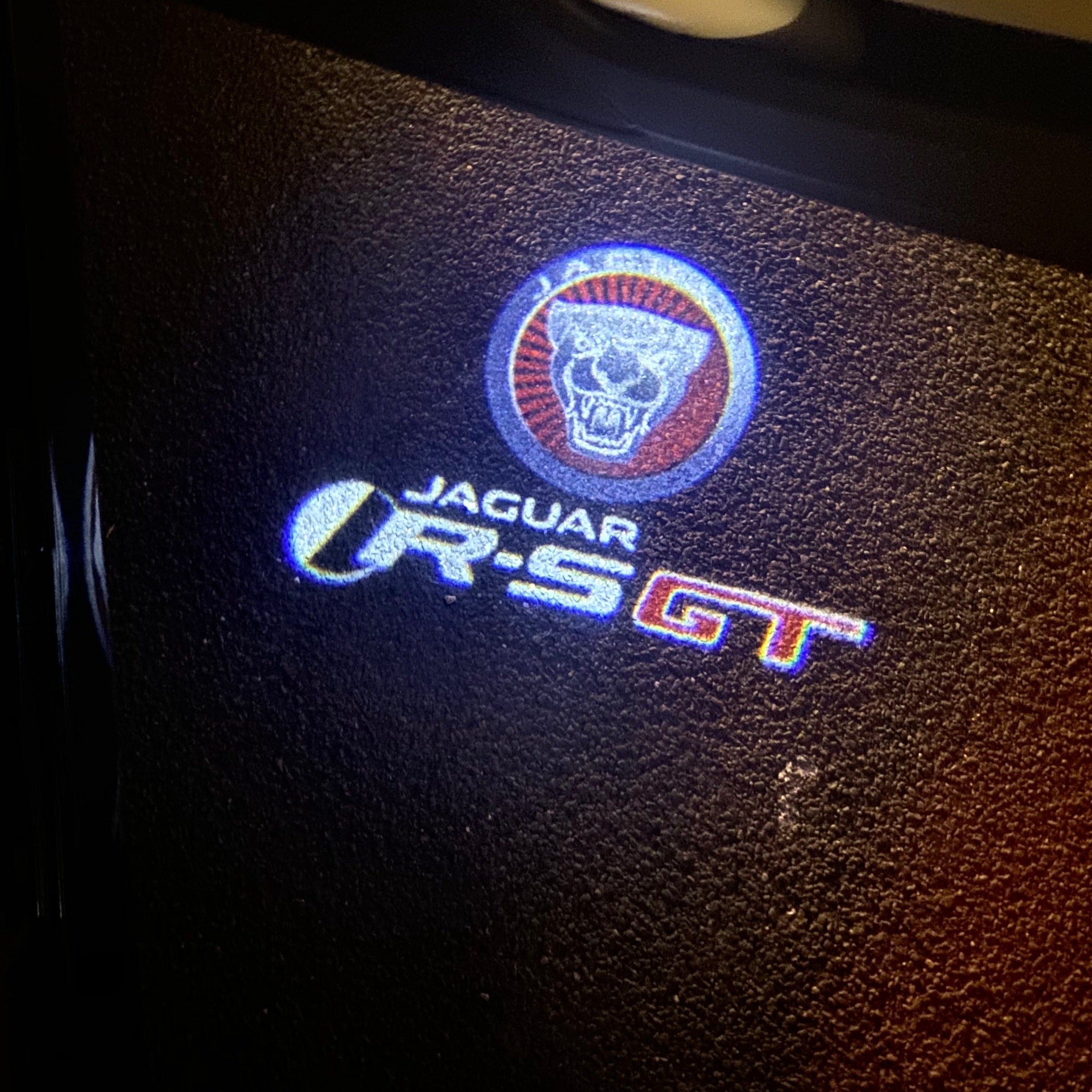 JAGUAR R S GT LOGO PROJECROTR LIGHTS Nr.93  (quantity 1 = 1 sets/2 door lights)