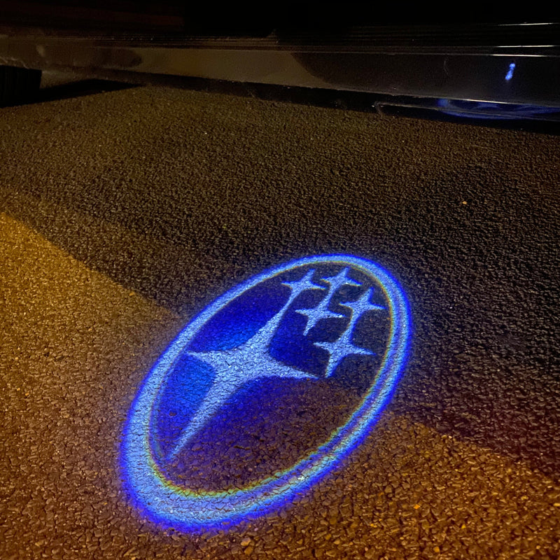 SUBARU LOGO PROJECROTR LIGHTS Nr.03 (Menge 1 = 1 Satz/2 Türleuchten) 