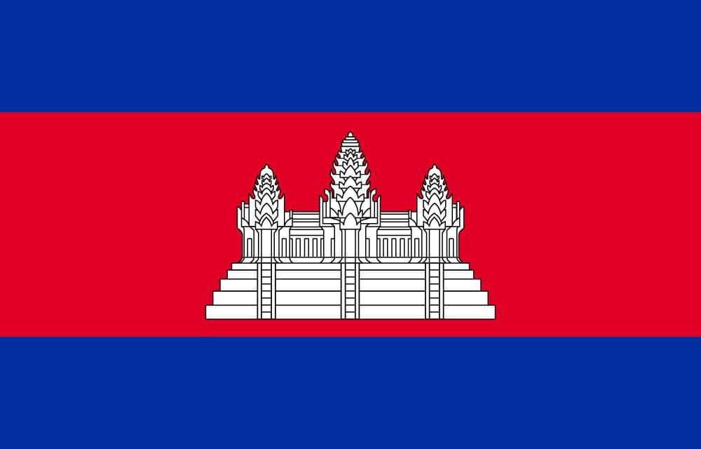 Cambodia  National Flag  logo door lights (quantity 1 = 1 sets / 2 logo film /  Can replace of lights  other logos )