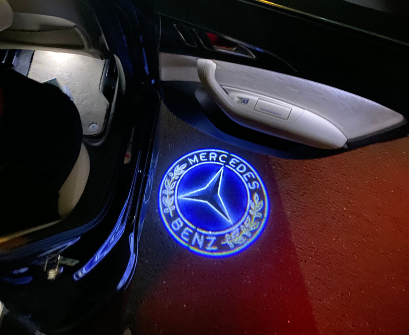 MERCEDES BENZ Original LOGO PROJECTOT LIGHTS Nr.01 (Menge 1 = 1 Satz/2 Türleuchten)