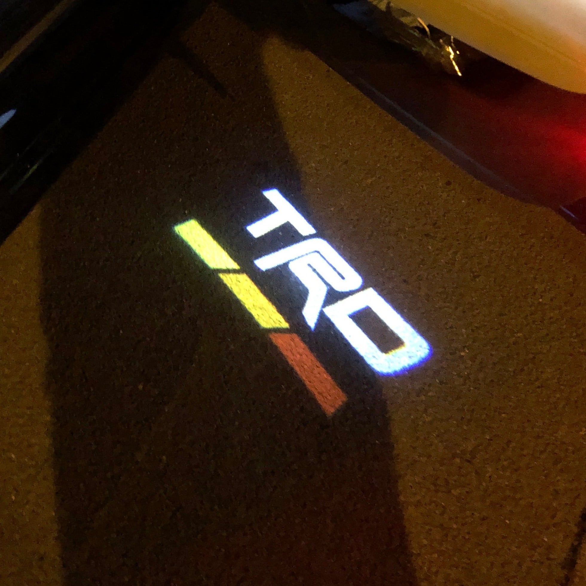 TRD  LOGO PROJECTOT LIGHTS Nr.16  (quantity 1 = 2 Logo Films /2 door lights）