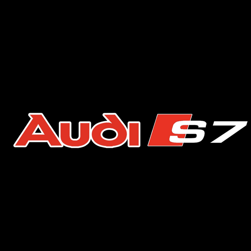 AUDI S7 LOGO PROJECTOT LIGHTS Nr.93 (quantità 1 = 2 pellicole logo /2 luci porta）