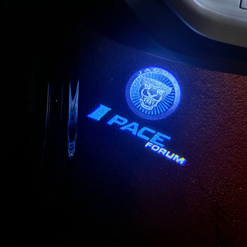 JAGUAR I PACE LOGO PROJECROTR LIGHTS Nr.120 (quantità 1 = 1 set/2 luci porta)