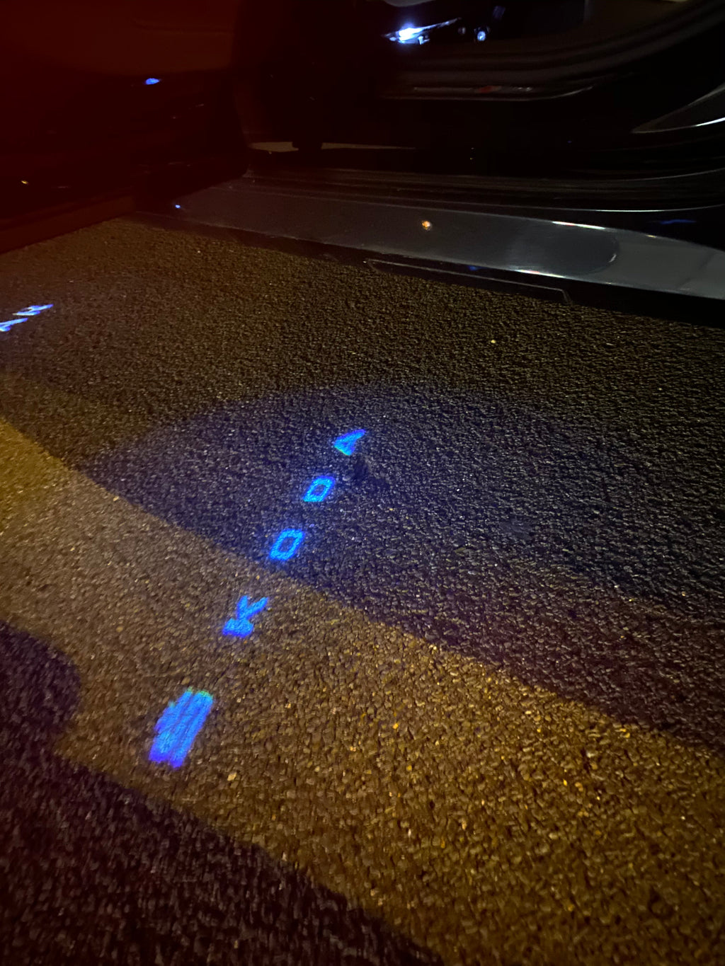 SKODA ORIGINAL LOGO PROJECTOT LIGHTS Nr.19  (quantity 1 = 2 Logo Films /2 door lights）