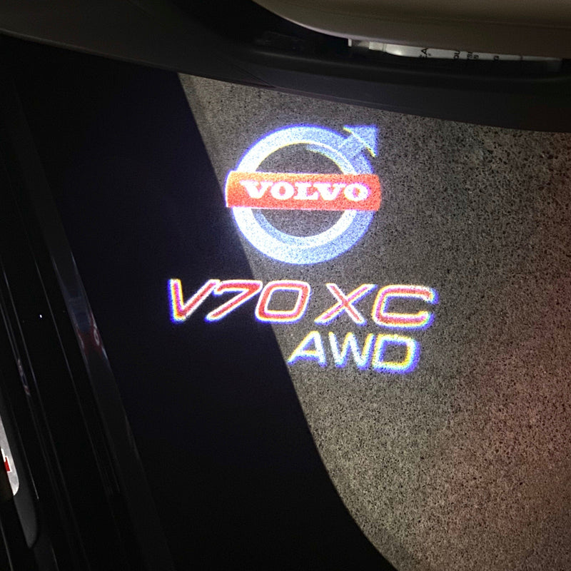 Volvo V 70 LOGO PROJECROTR LIGHTS Nr.05 (Menge 1 = 2 Logofolie / 2 Türleuchten) 