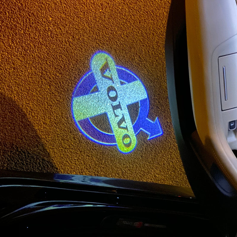 Volvo Original LOGO PROJECROTR LIGHTS Nr.36 (quantità 1 = 2 pellicole logo / 2 luci porta) 