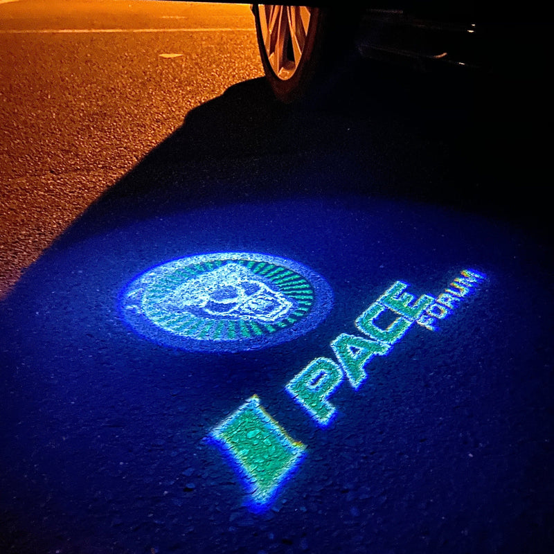 JAGUAR I PACE LOGO PROJECROTR LIGHTS Nr.123 (quantità 1 = 1 set/2 luci porta)