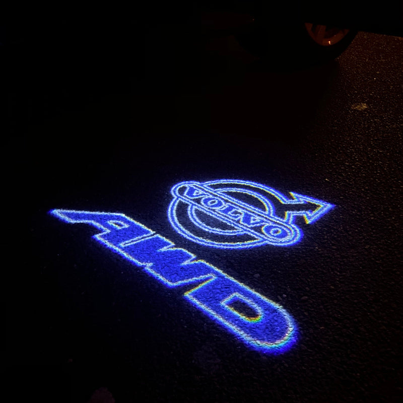 Volvo AWD LOGO PROJECROTR LIGHTS Nr.64 (Menge 1 = 2 Logofolie / 2 Türleuchten) 