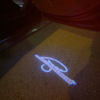 SKODA Laurin&klement  LOGO PROJECTOT LIGHTS Nr.19  (quantity 1 = 2 Logo Films /2 door lights）