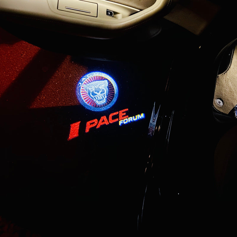 JAGUAR I PACE LOGO PROJECROTR LIGHTS Nr.122 (Menge 1 = 1 Satz/2 Türleuchten)