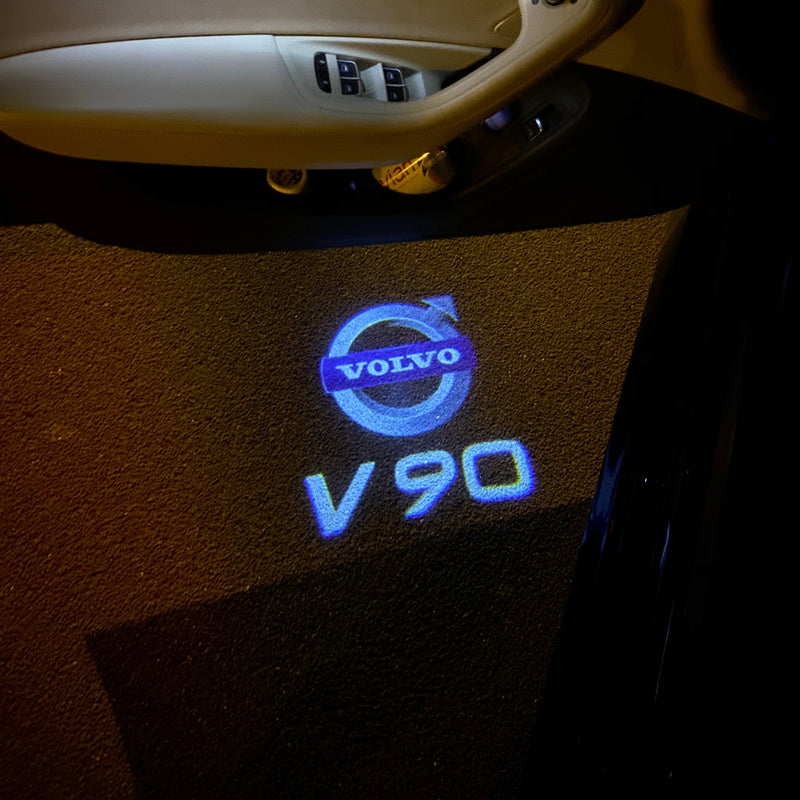 Volvo V 90 LOGO PROJECROTR LIGHTS Nr.47 (quantità 1 = 2 pellicole logo / 2 luci porta) 