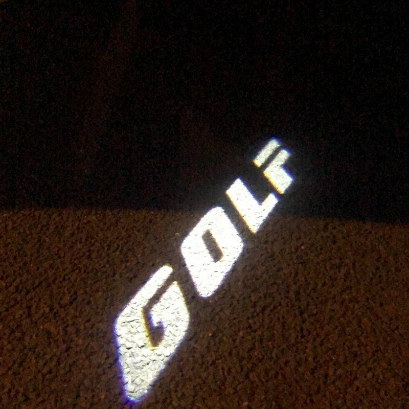 Volkswagen Türleuchten GOLF Logo Nr. 31 (Menge 1 = 2 Logofolien /2 Türlichter） 