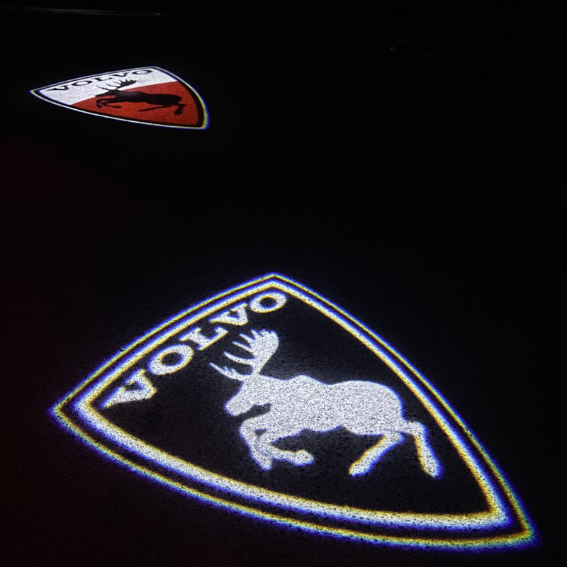 Volvo Milu Hirsch LOGO PROJECROTR LIGHTS Nr.78 (Menge 1 = 2 Logofolie / 2 Türleuchten) 