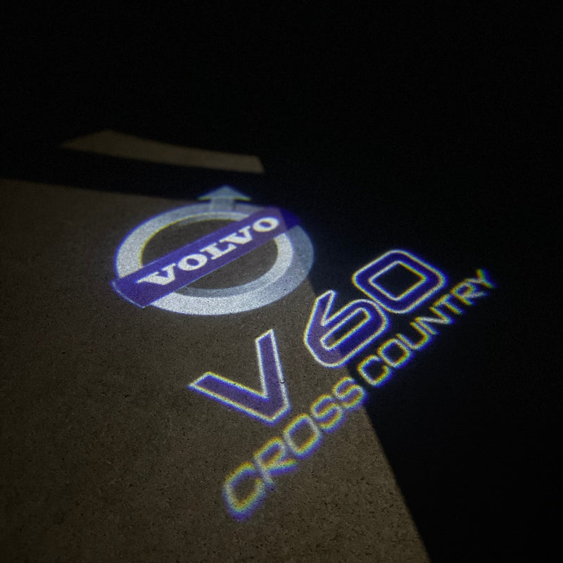 Volvo V 60 LOGO PROJECROTR LIGHTS Nr.10 (quantità 1 = 2 pellicole logo / 2 luci porta) 