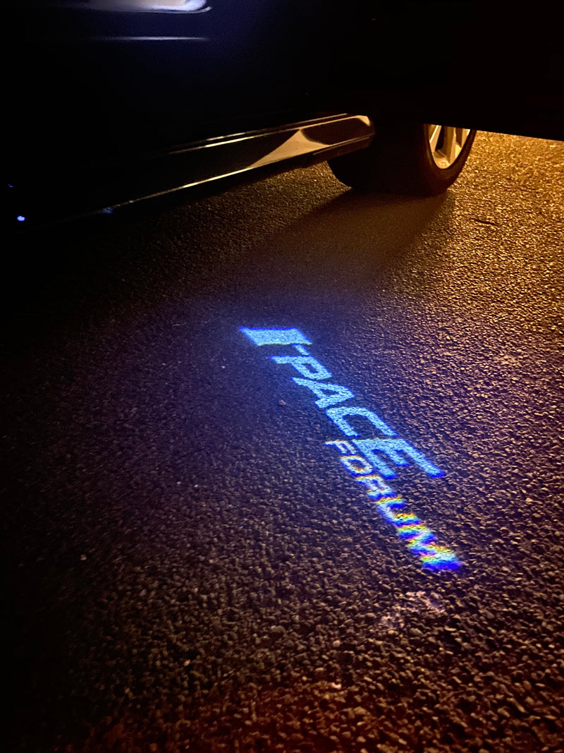 JAGUAR I PACE LOGO PROJECROTR LIGHTS Nr.118 (quantità 1 = 1 set/2 luci porta)