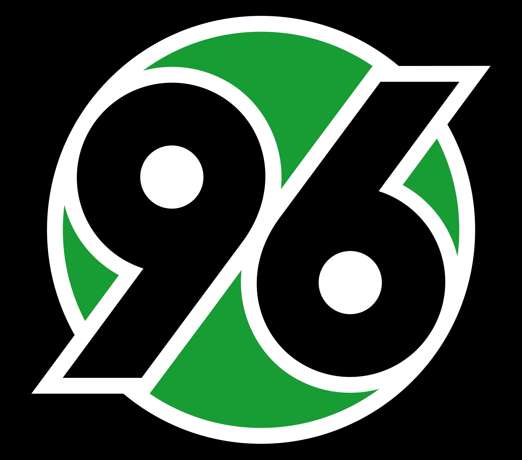 Football CLUB HANNOVER 96 Logo door lights Nr.238  (quantity 1 = 2 Logo Films /2 door lights）