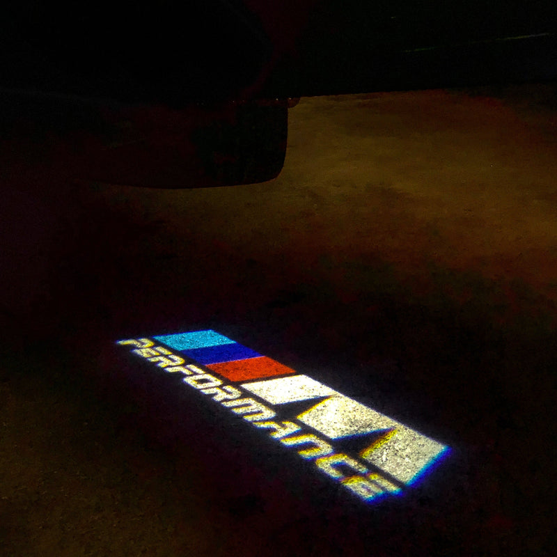 BMW M PERFORMACE  LOGO PROJECTOT LIGHTS Nr.10 (quantity 1 = 1 sets/2 door lights)