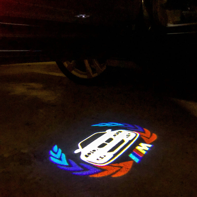 BMW M LOGO PROJECTOT LIGHTS Nr.03 (quantity 1 = 1 sets/2 door lights)