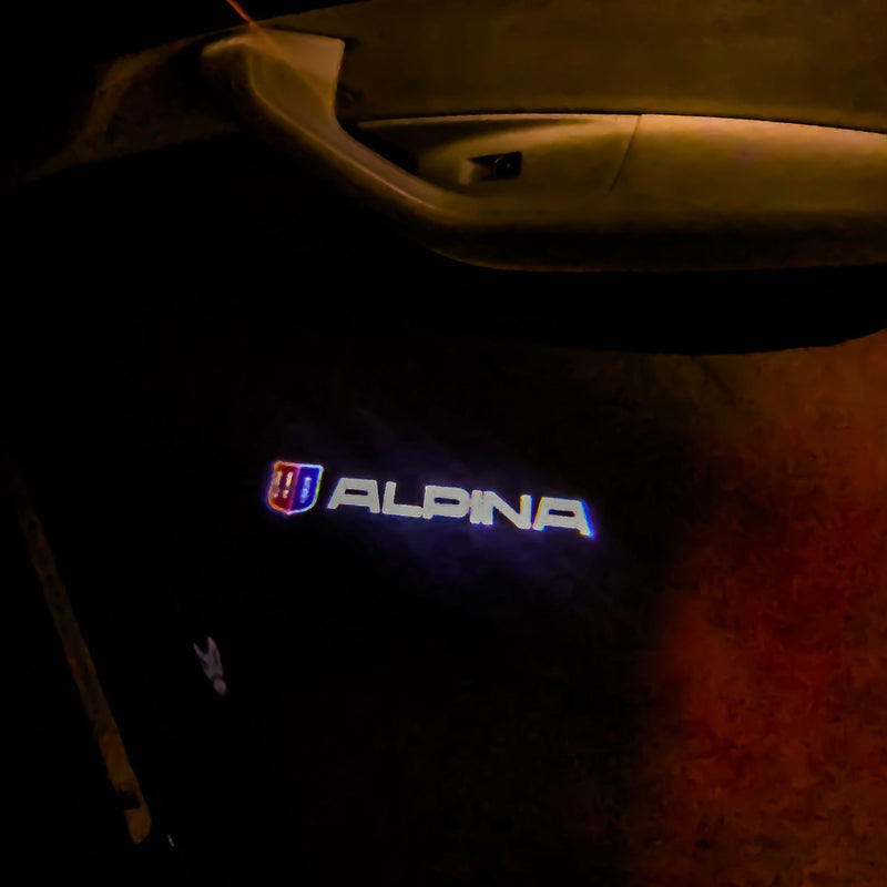 ALPINA LOGO PROJECTOT LIGHTS Nr.06 (Menge 1 = 1 Satz/2 Türleuchten)