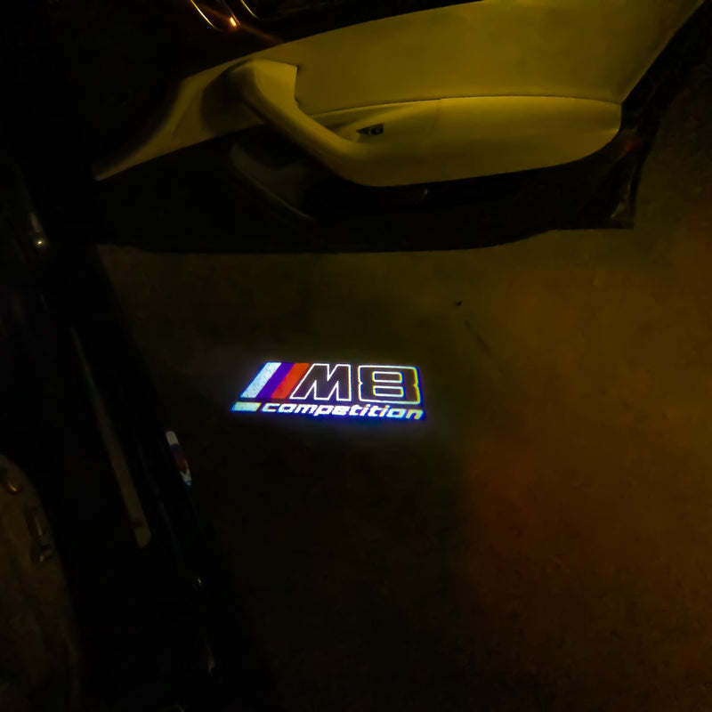 BMW M8 LOGO PROJECTOT LIGHTS Nr.05 (quantity 1 = 1 sets/2 door lights)