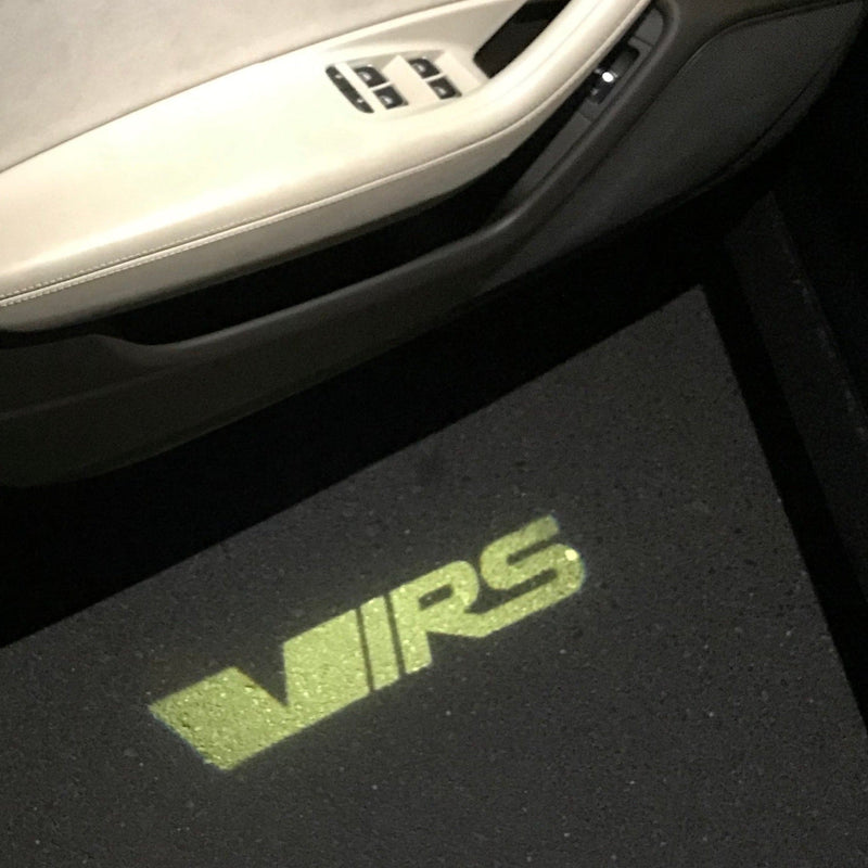 SKODA VRS LOGO PROJECTOT LIGHTS Nr.35 (quantity  1 =  2 Logo Film /  2 door lights)