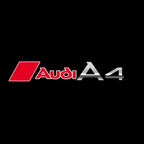 AUDI A4 LOGO PROJECTOT LIGHTS Nr.39  (quantity 1 = 2 Logo Films /2 door lights）