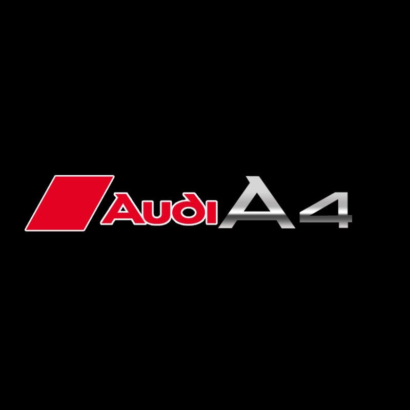 AUDI A4 LOGO PROJECTOT LIGHTS Nr.39  (quantity 1 = 2 Logo Films /2 door lights）