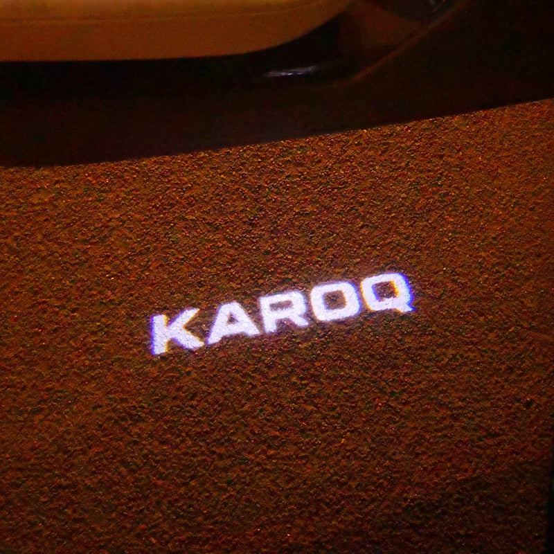 SKODA KAROQ LOGO LIGHTS Nr.115 (Menge 1 = 2 Logofolie / 2 Türleuchten)