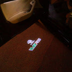 SKODA VRS-LOGO-LEUCHTEN Nr.24 (Menge 1 = 2 Logo-Folie / 2 Türleuchten)