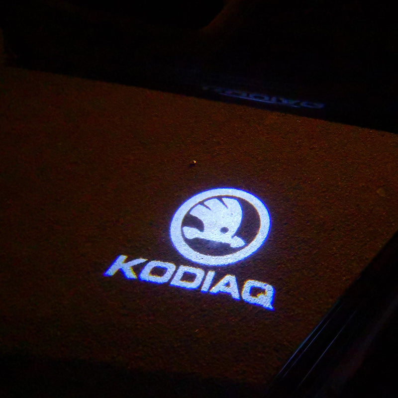 SKODA KODIAQ LOGO LIGHTS Nr.51 (quantity  1 =  2 Logo Film /  2 door lights)