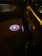SKODA ORIGINAL LOGO PROJECTOT LIGHTS Nr.12(quantity  1 =  2 Logo Film /  2 door lights)