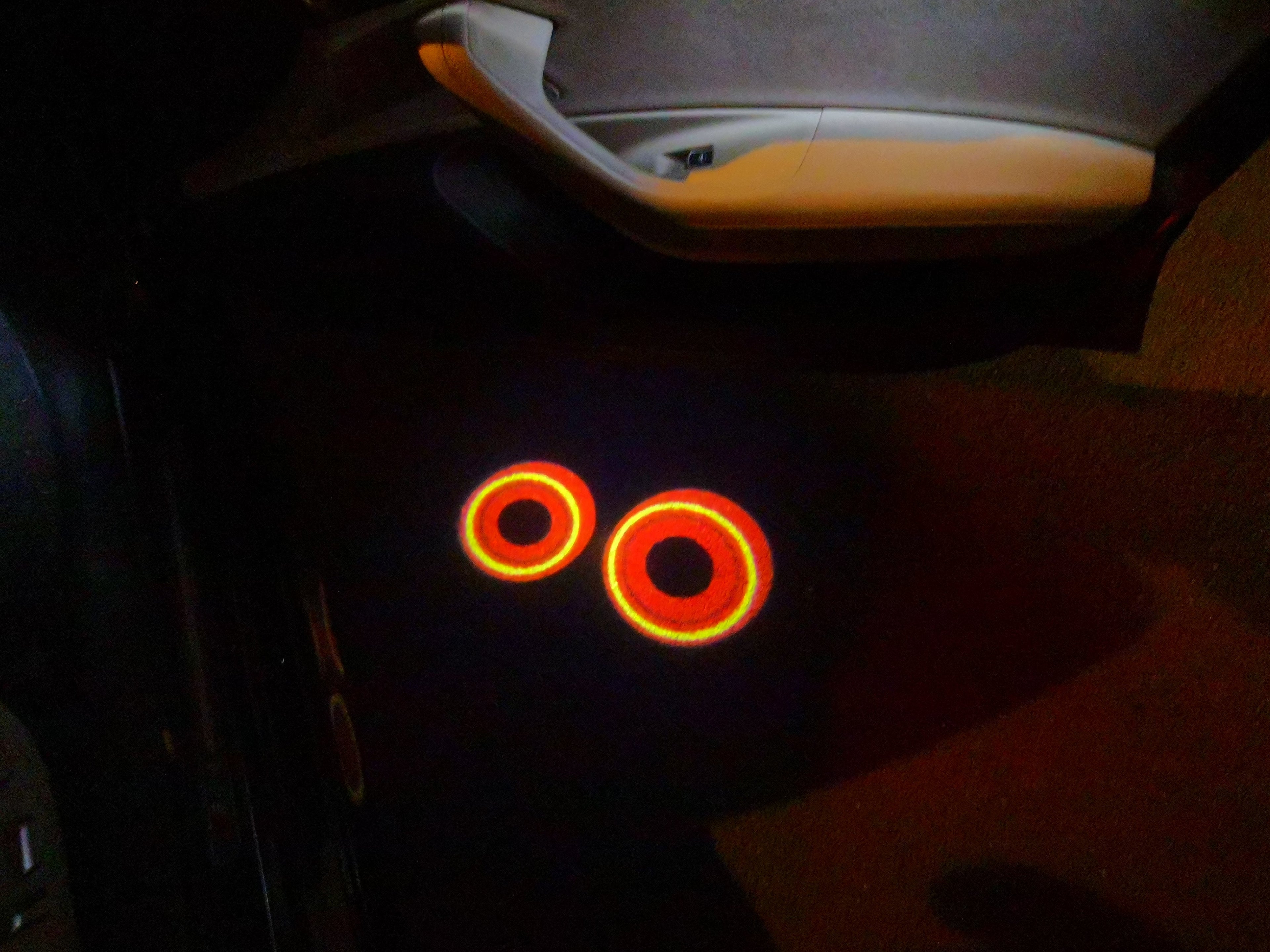 NISSAN GTR R35  LOGO PROJECTOT LIGHTS Nr.09  (quantity 1 = 2 Logo Films /2 door lights）