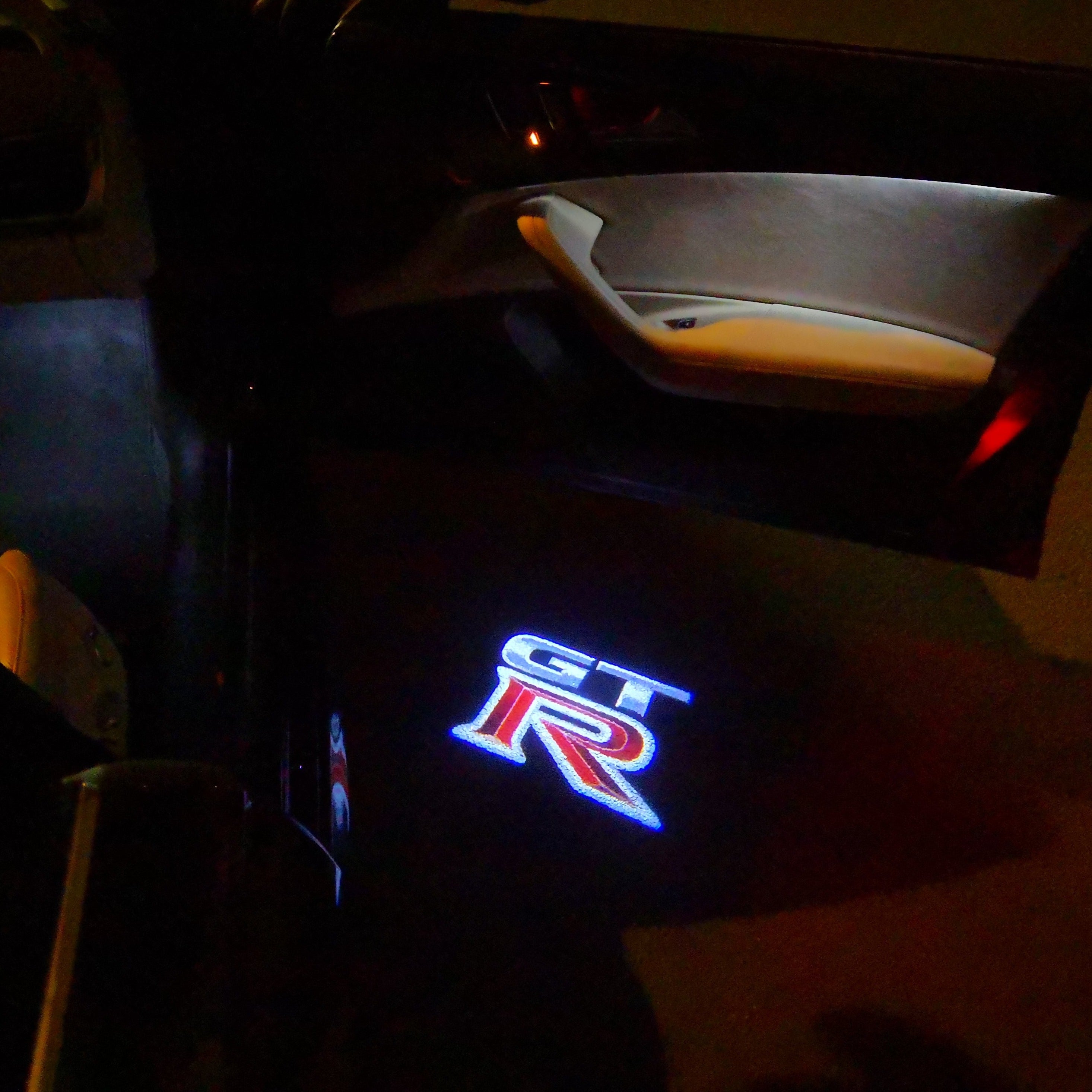 NISSAN GTR R35 PROJECTOT LIGHTS Nr.01 (quantity 1 = 2 Logo Films /2 door lights）