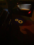 NISSAN GTR R35 LOGO PROJECTOT LIGHTS Nr.08  (quantity 1 = 2 Logo Films /2 door lights）