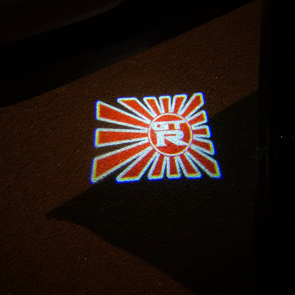 NISSAN GTR R35 PROJECTOT LIGHTS Nr.03 (quantity 1 = 2 Logo Films /2 door lights）