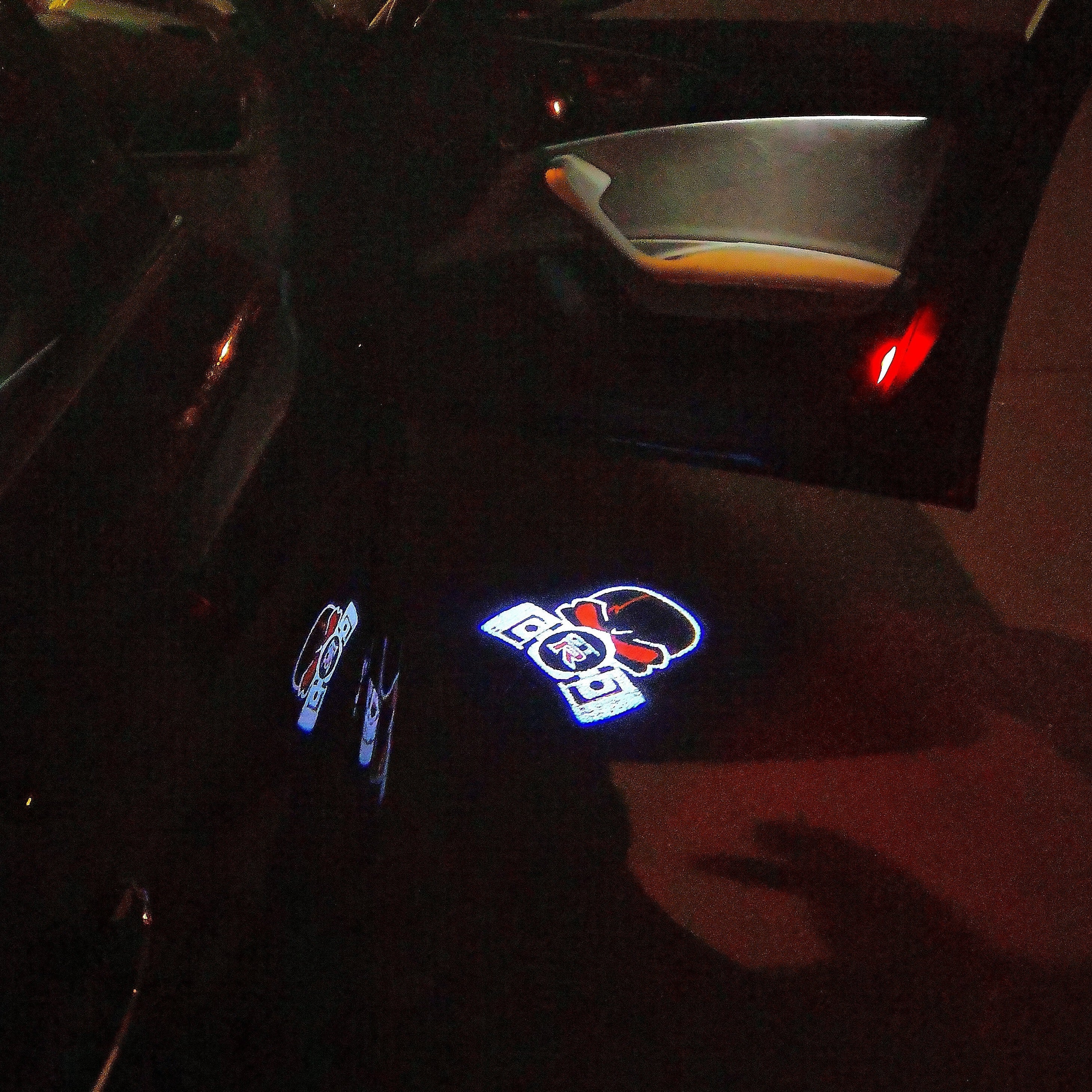 NISSAN GTR R35  MASK LOGO PROJECTOT LIGHTS Nr.02 (quantity 1 = 2 Logo Films /2 door lights）