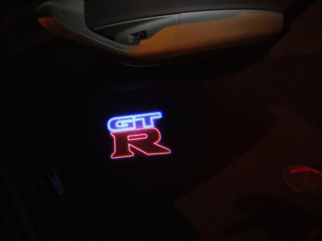 NISSAN GTR R35 PROJECTOT LIGHTS Nr.04 (quantity 1 = 2 Logo Films /2 door lights）