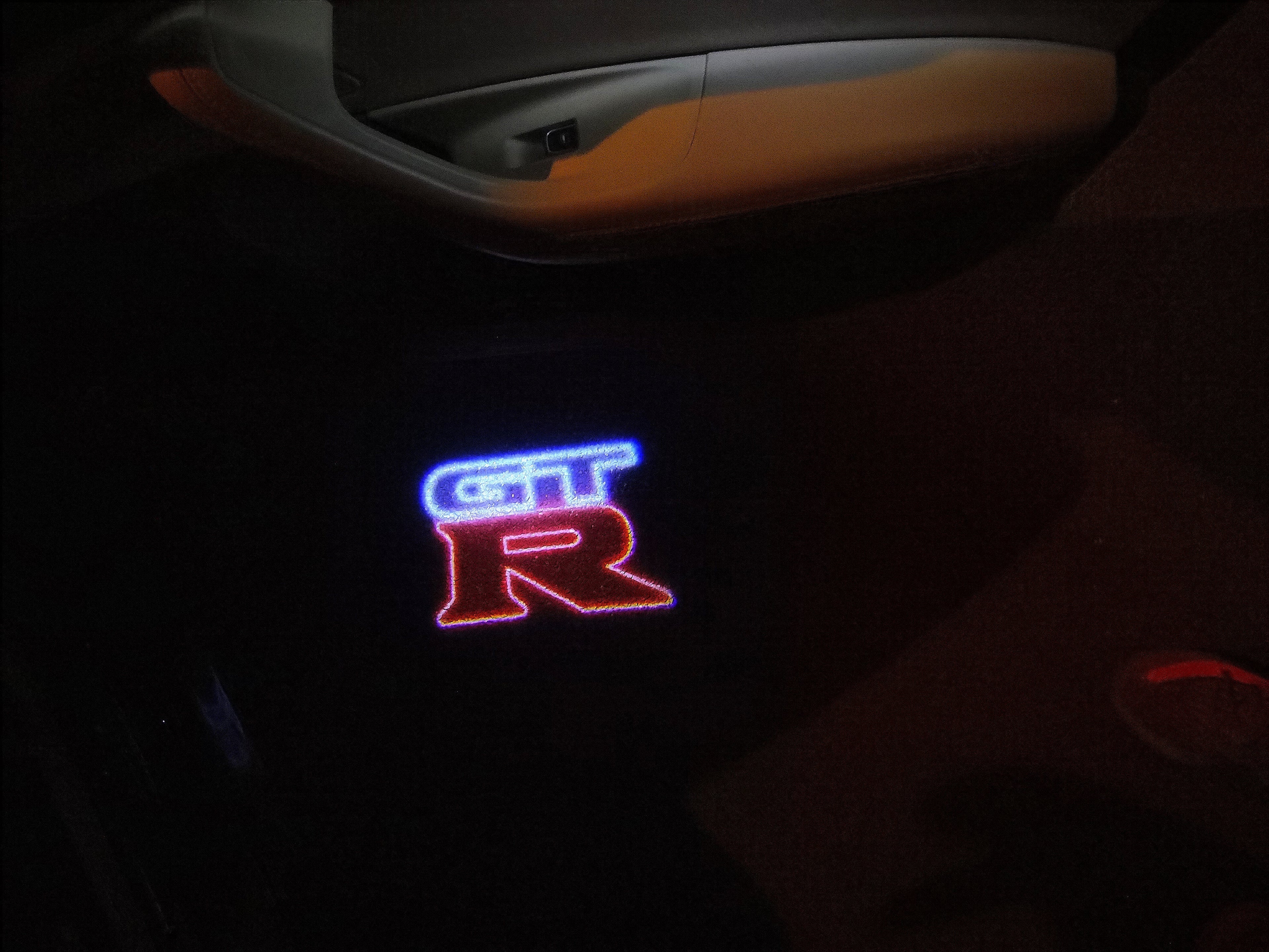 NISSAN GTR R35 PROJECTOT LIGHTS Nr.04 (quantity 1 = 2 Logo Films /2 door lights）