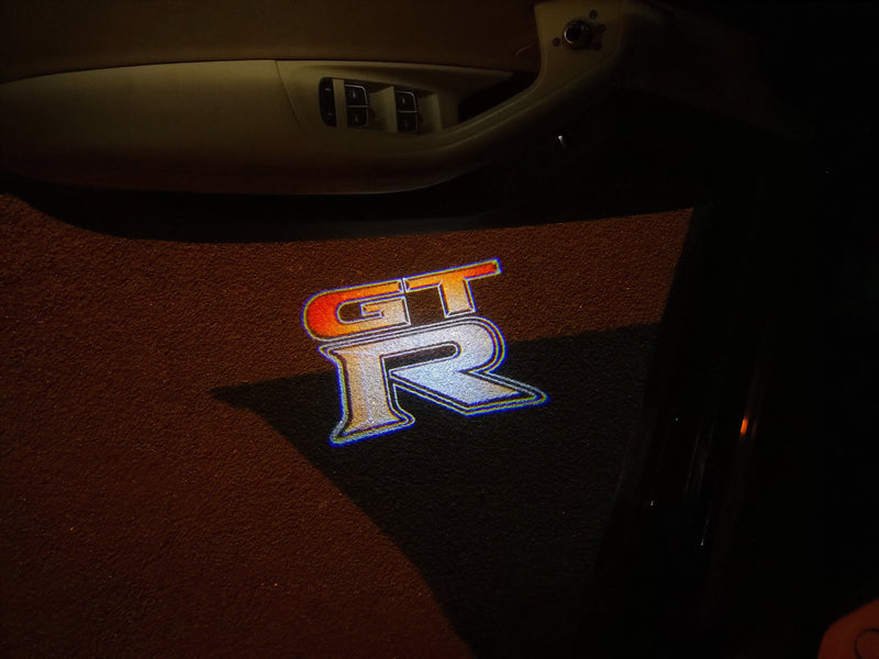 GTR-R35  LOGO PROJECTOT LIGHTS Nr.06  (quantity 1 = 2 Logo Films /2 door lights）