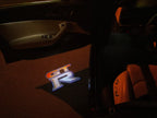 NISSAN GTR R35 LOGO PROJECTOT LIGHTS Nr.06  (quantity 1 = 2 Logo Films /2 door lights）