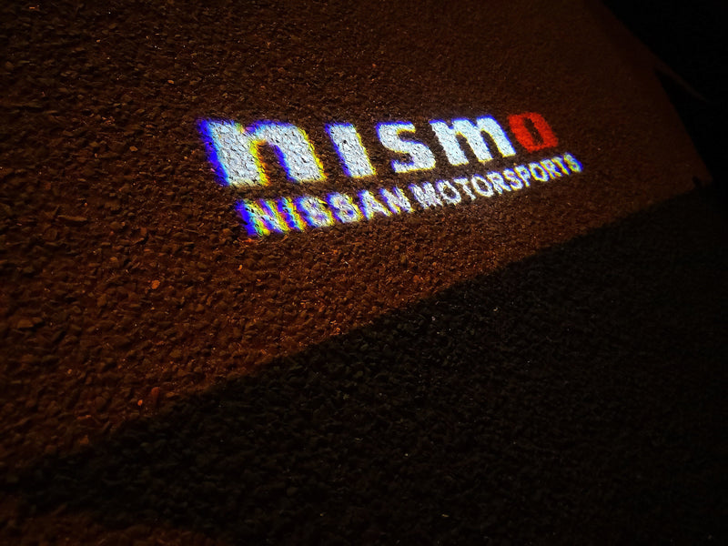 GTR-R35 NISMO LOGO PROJECTOT LIGHTS Nr.13 (quantità 1 = 2 pellicole con logo/2 luci per porta)