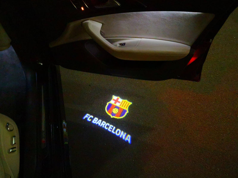 Football CLUB FC BARCELONA Logo door lights Nr.250  (quantity 1 = 2 Logo Films /2 door lights）