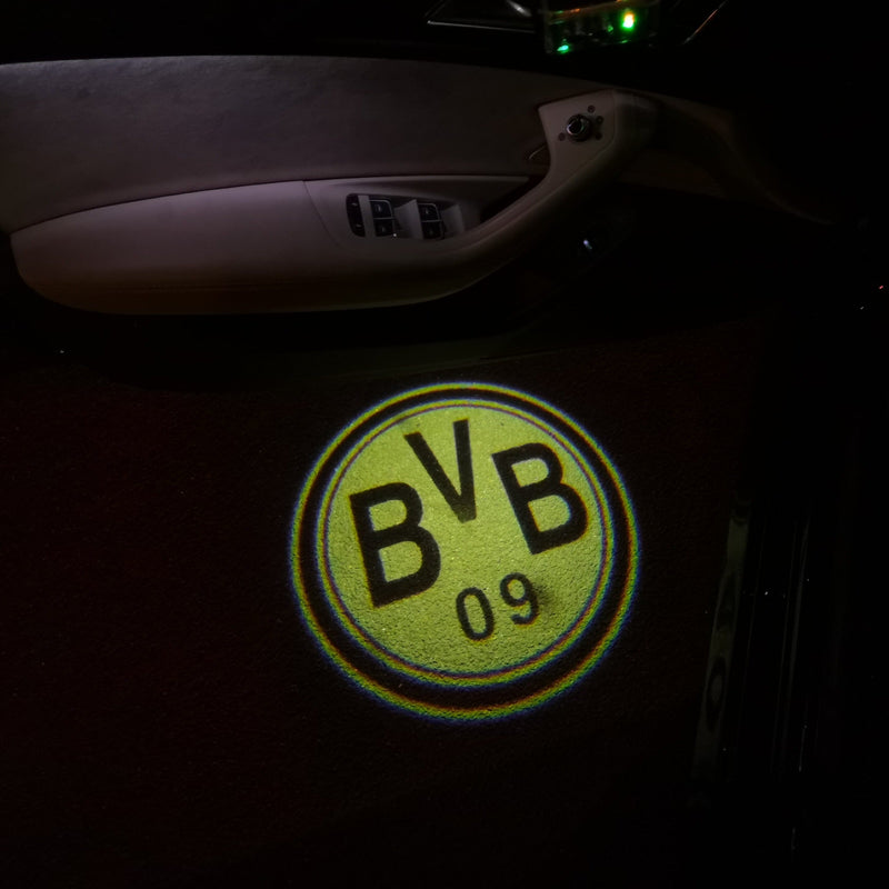 Football CLUB BVB Logo door lights Nr.234  (quantity 1 = 2 Logo Films /2 door lights）